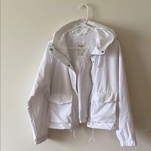 Abercrombie & Fitch White Utility Jacket